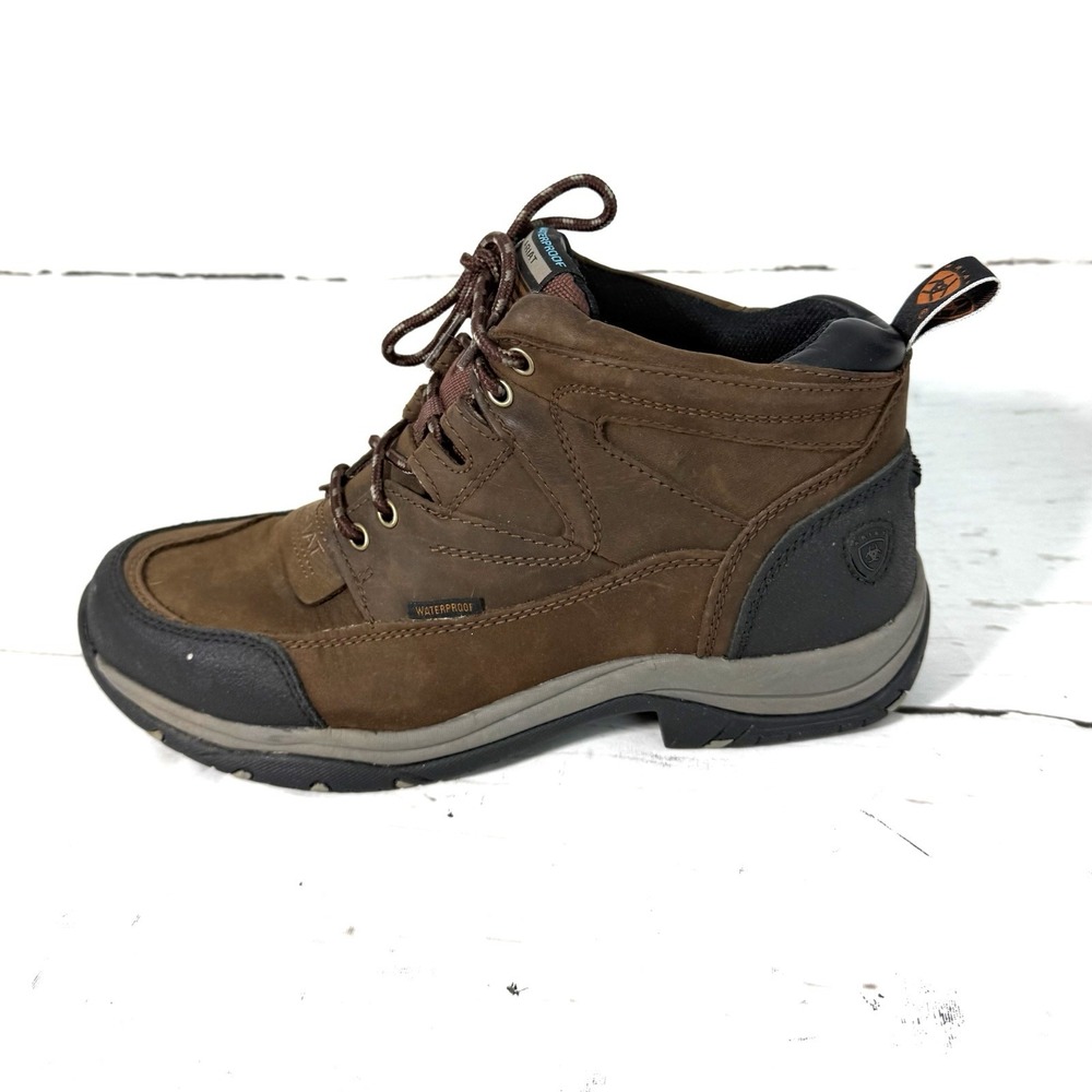ARIAT Hiking Boots Men's 9EE Brown Terrain Leather Waterproof Outdoor ATS
